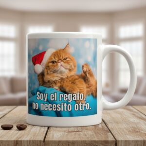 Tazón navideño gato navideño
