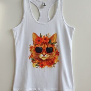Camiseta de Tiras Flores