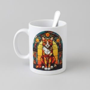 Vitral Gato Amarillo