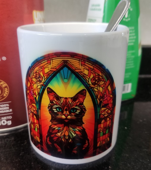 Vitral Gato Negro - Image 3