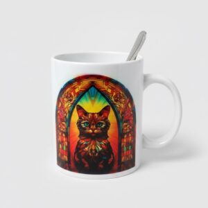 Vitral Gato Negro